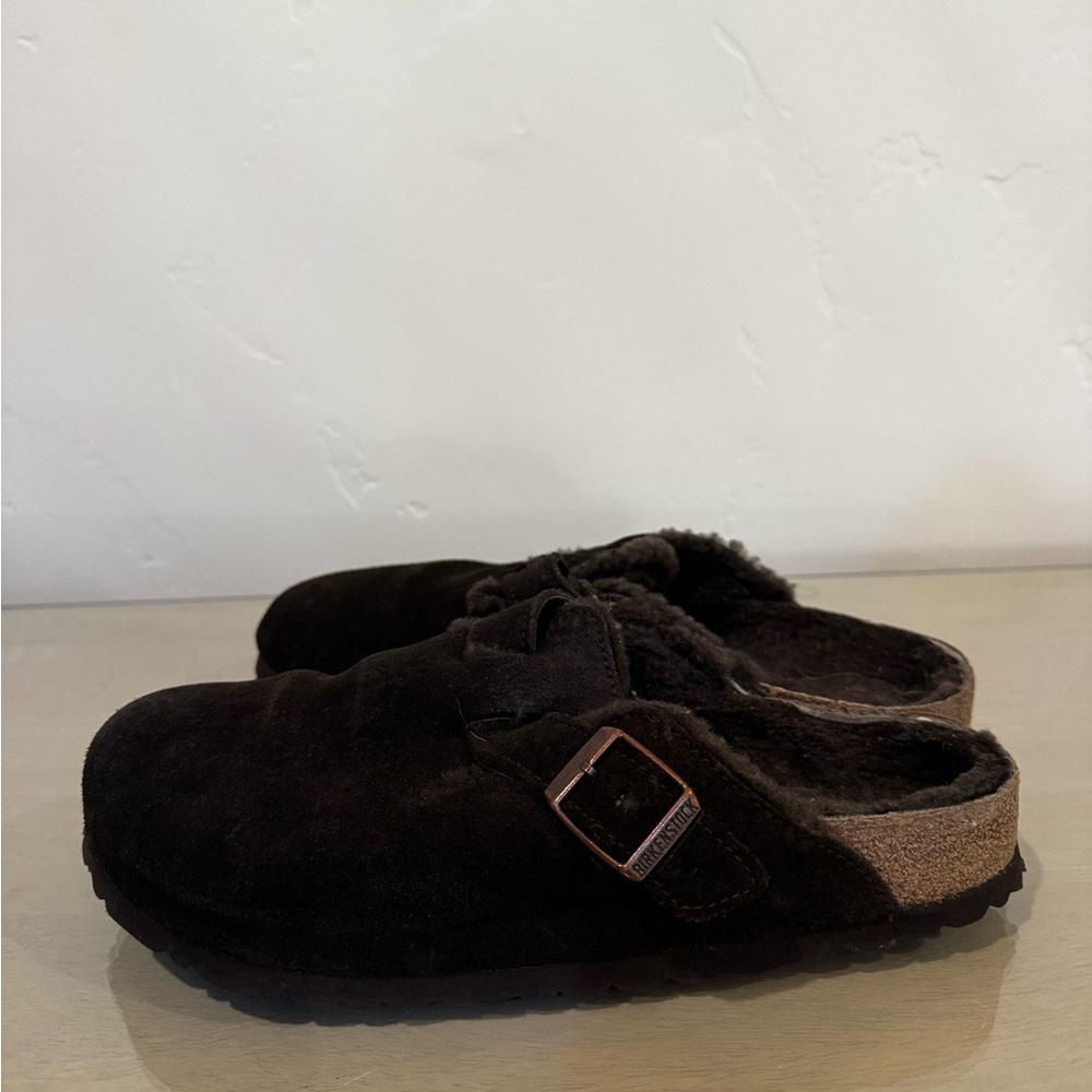 Brown Birkenstock  Slip-On Clogs